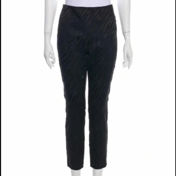 Rag & Bone Simone zebra stripe crop pants navy Size 4 - Picture 5 of 10